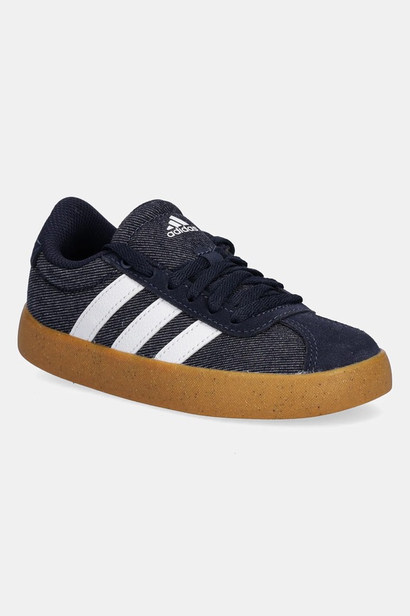 adidas scarpe da ginnastica per bambini VL COURT 3.0 pelle scamosciata blu navy JS3486