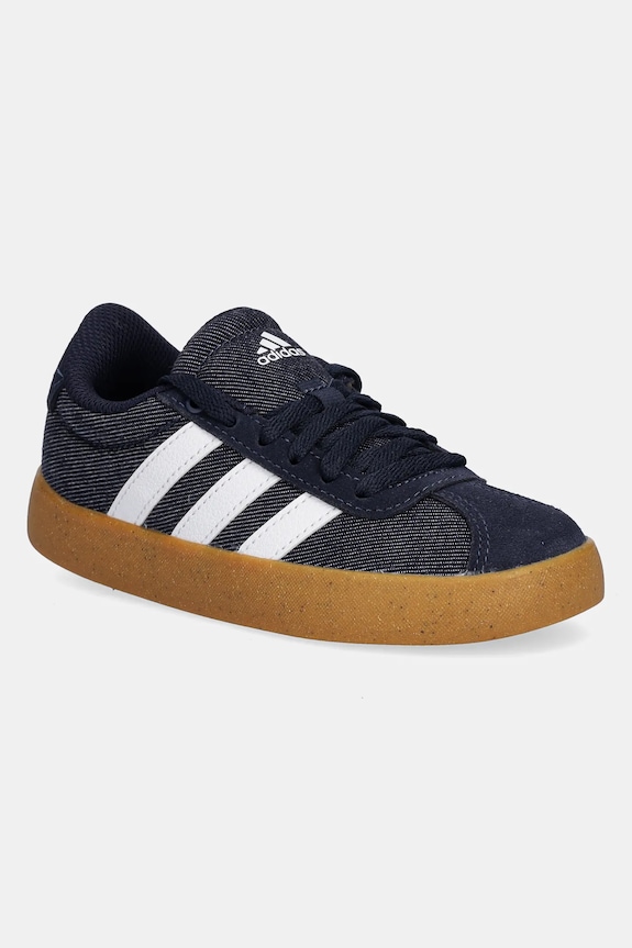 adidas scarpe da ginnastica per bambini VL COURT 3.0 pelle scamosciata blu navy JS3486