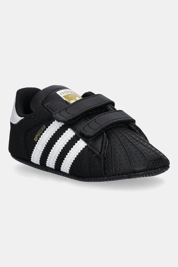 Otroške superge adidas Originals SUPERSTAR Sintetični črna JH9971