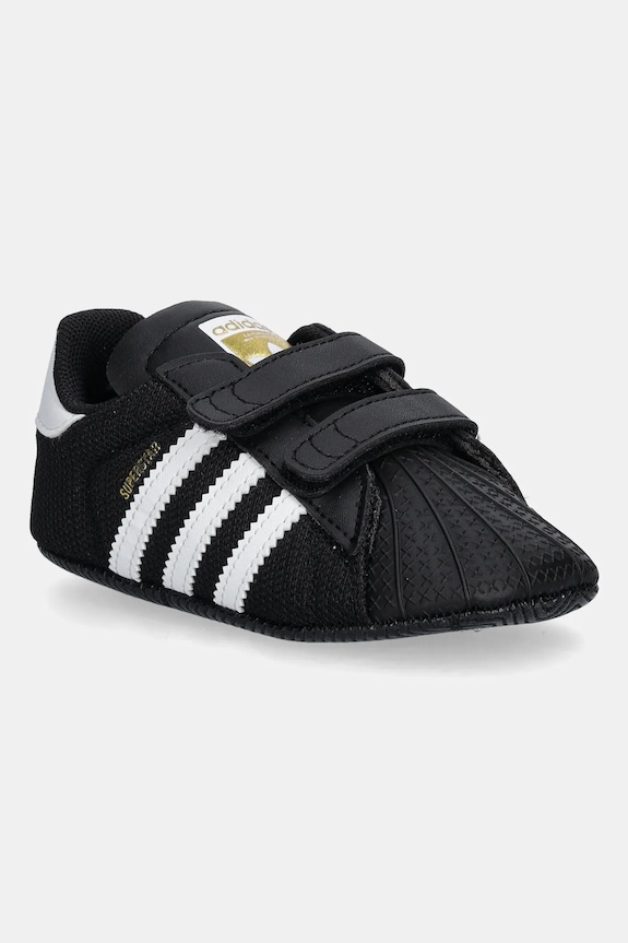 Otroške superge adidas Originals SUPERSTAR Sintetični črna JH9971
