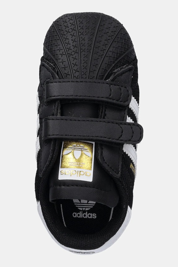 Otroške superge adidas Originals SUPERSTAR črna JH9971