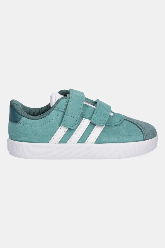 Detské semišové tenisky adidas VL COURT 3.0 JP7877 tyrkysová AW25
