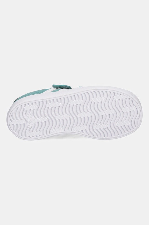 Detské semišové tenisky adidas VL COURT 3.0 JP7877 tyrkysová