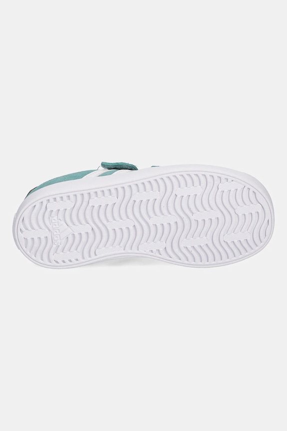 Detské semišové tenisky adidas VL COURT 3.0 JP7877 tyrkysová