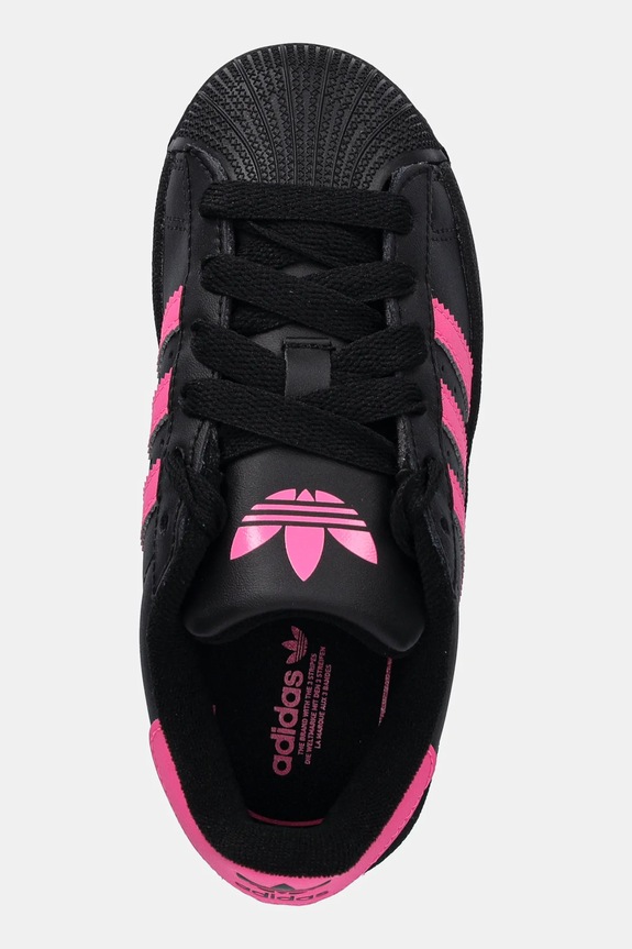 Dětské kožené tenisky adidas Originals SUPERSTAR II černá JQ0289
