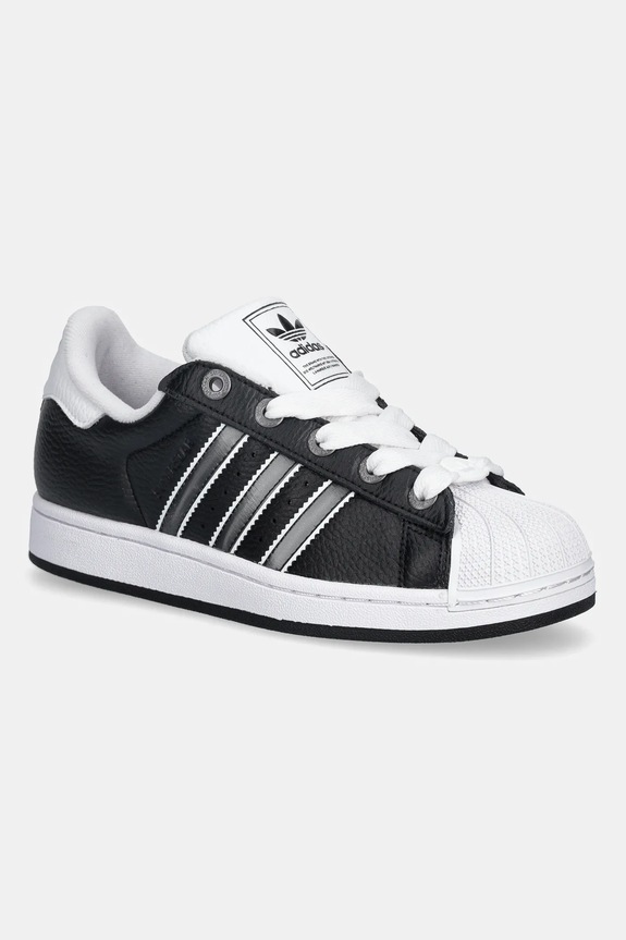 adidas Originals sneakersy dziecięce SUPERSTAR II imitacja skóry licowej czarny JQ0314