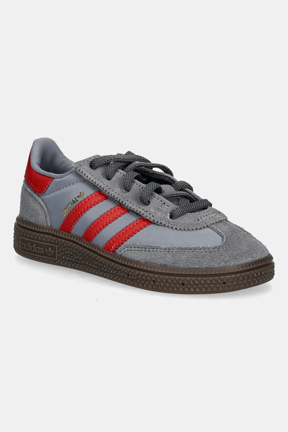 Detské tenisky adidas Originals HANDBALL SPEZIAL semišová koža sivá JQ0739