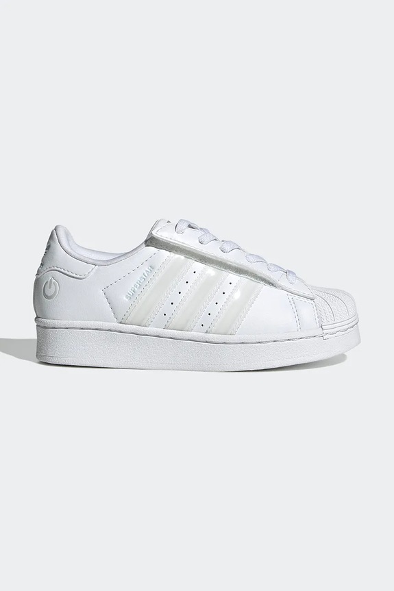 adidas Originals scarpe da ginnastica per bambini SUPERSTAR LED LIGHTS velcro bianco JQ6419