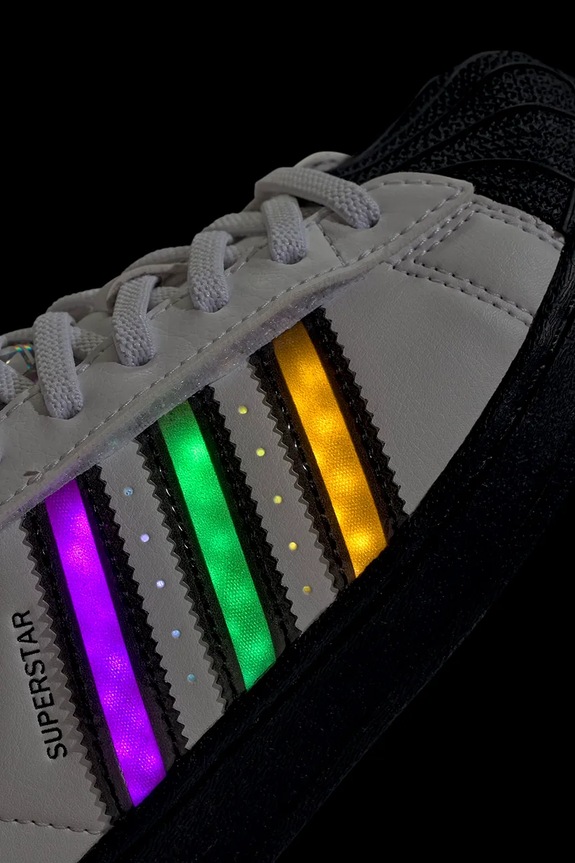 adidas Originals scarpe da ginnastica per bambini SUPERSTAR LED LIGHTS JS1290