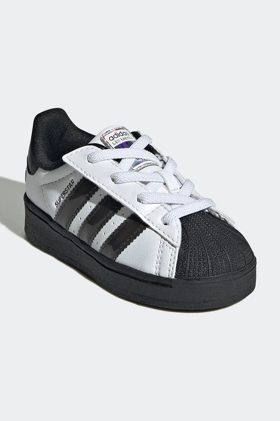 Παιδικά sneakers adidas Originals SUPERSTAR LED LIGHTS JS1293 λευκό AW25