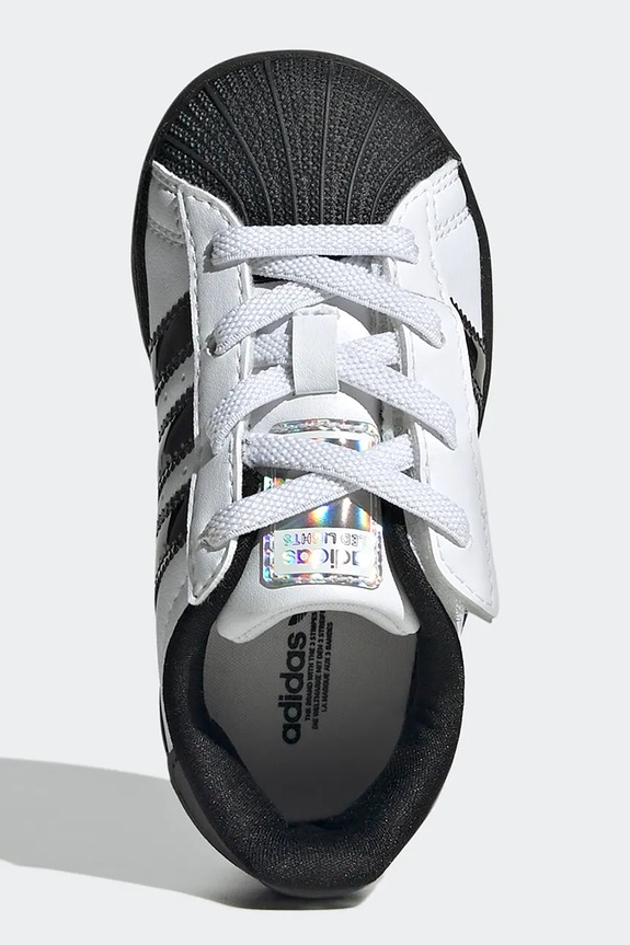 Παιδικά sneakers adidas Originals SUPERSTAR LED LIGHTS JS1293 λευκό