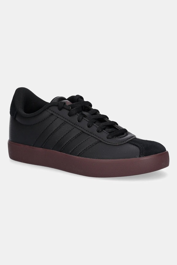 Detské tenisky adidas VL COURT 3.0 imitácia kože čierna JS3488