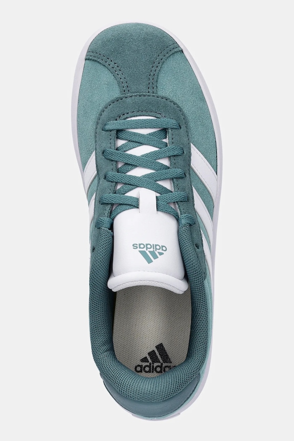 Detské semišové tenisky adidas VL COURT 3.0 tyrkysová JS3490