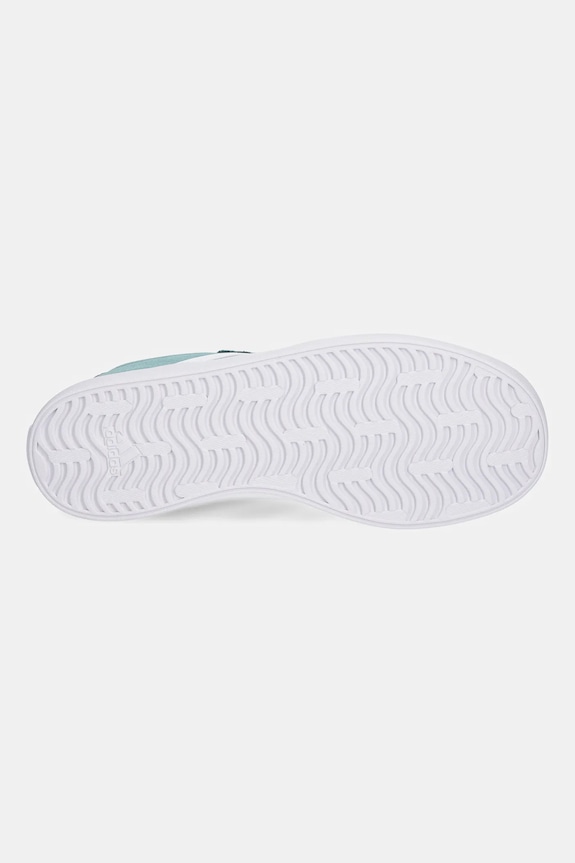 Detské semišové tenisky adidas VL COURT 3.0 JS3490 tyrkysová