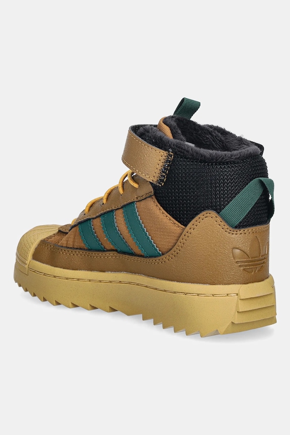 Dječaci Dječje zimske čizme adidas Originals SUPERSTAR WINTER TREK JQ0343 smeđa
