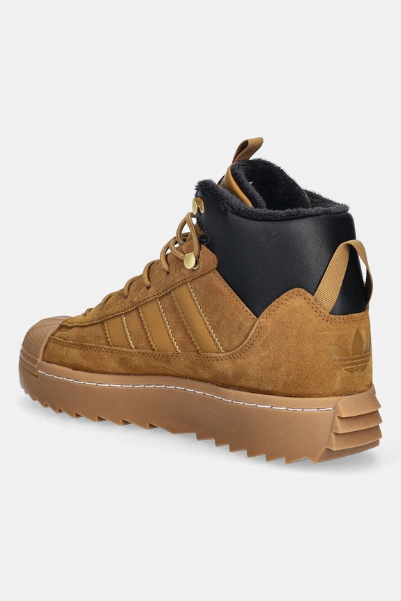 Dječaci Dječje zimske čizme adidas Originals SUPERSTAR WINTER TREK JQ0345 smeđa