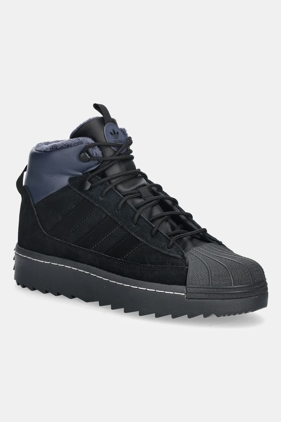 Otroški zimski škornji adidas Originals SUPERSTAR WINTER TREK Sintetični črna JQ0346