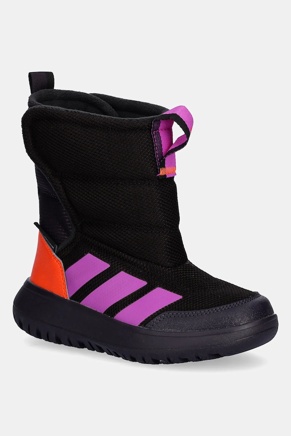 Detské zimné topánky adidas Winterplay jemné zateplenie čierna JQ2633