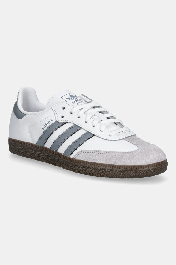 adidas Originals scarpe da ginnastica per bambini SAMBA OG pelle scamosciata bianco JQ2844