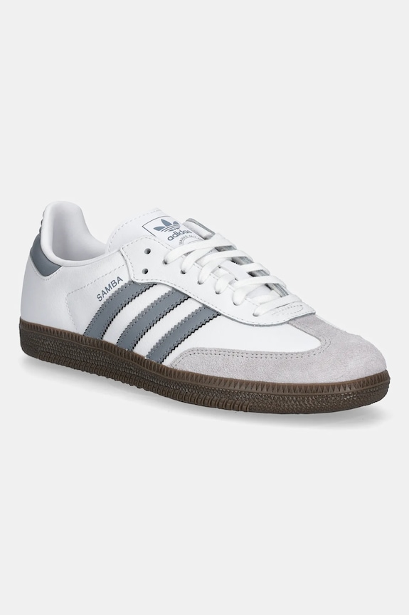 adidas Originals scarpe da ginnastica per bambini SAMBA OG pelle scamosciata bianco JQ2844