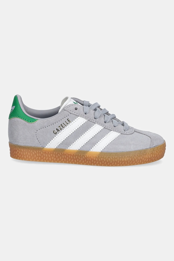 adidas Originals sneakers de piele întoarsă pentru copii GAZELLE JQ5999 gri AW25