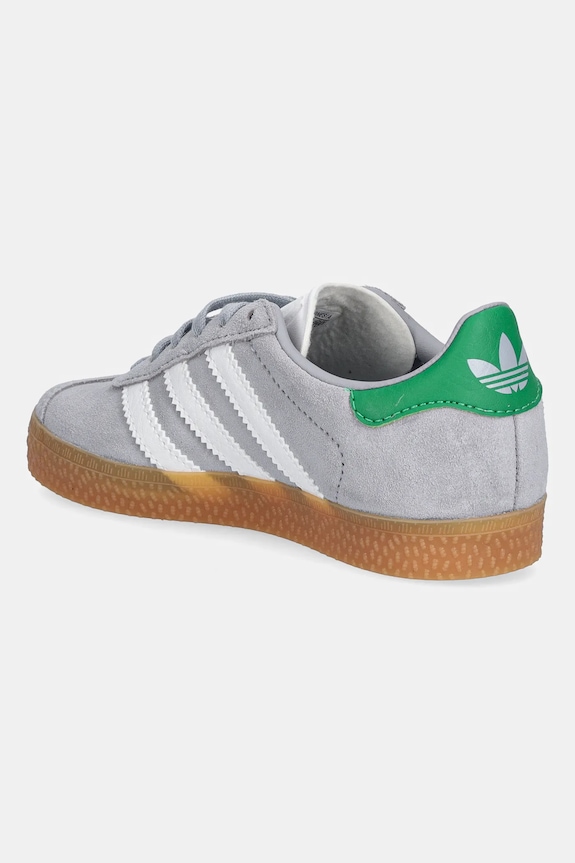 Băieți adidas Originals sneakers de piele întoarsă pentru copii GAZELLE JQ5999 gri
