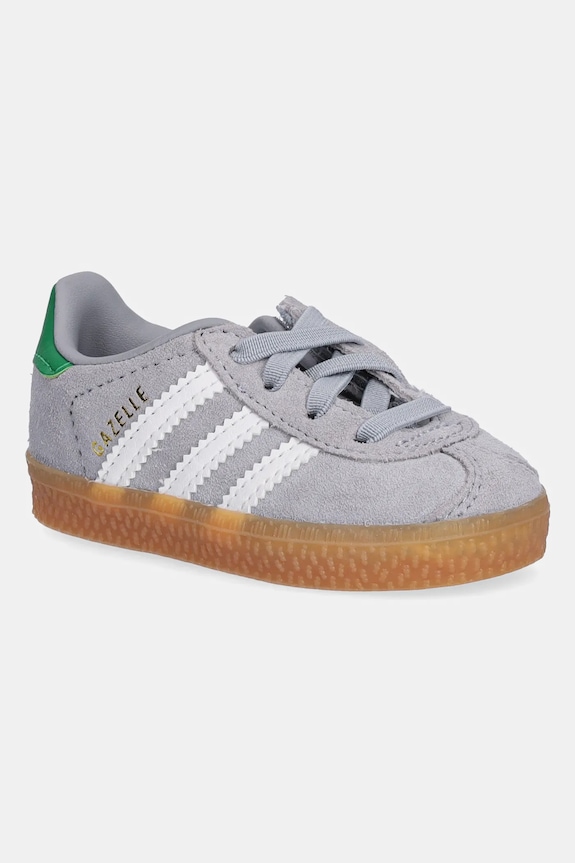 adidas Originals gyerek sportcipő GAZELLE velúr bőr szürke JQ6002