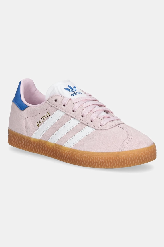 Dječje tenisice adidas Originals GAZELLE imitacija zrnate kože roza JQ9413