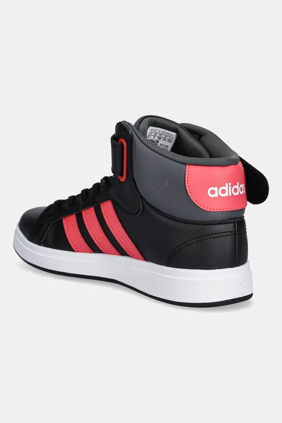 Αγορίστικα Παιδικά sneakers adidas GRAND COURT MID JR0801 μαύρο