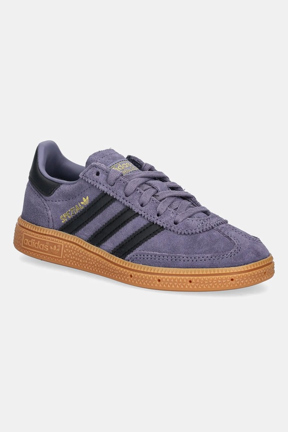 Detské tenisky adidas Originals HANDBALL SPEZIAL semišová koža fialová JR2104