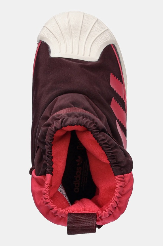 adidas Originals sneakersy dziecięce SUPERSTAR 360 WTR BOOT bordowy JR5805