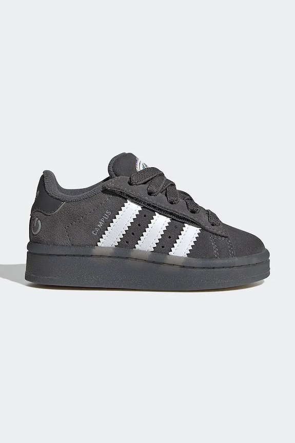 Detské semišové tenisky adidas Originals CAMPUS 00s LED LIGHTS imitácia kože sivá JS1284