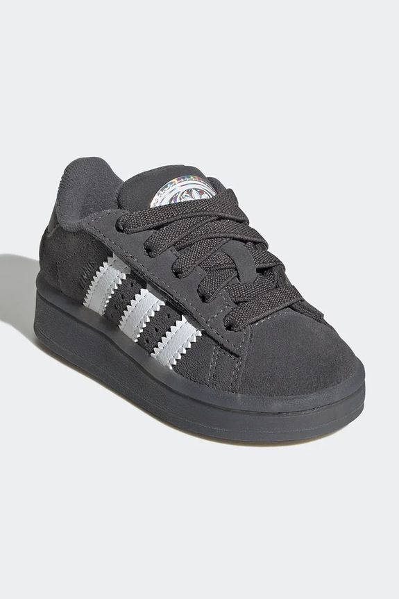 Detské semišové tenisky adidas Originals CAMPUS 00s LED LIGHTS JS1284 sivá AW25