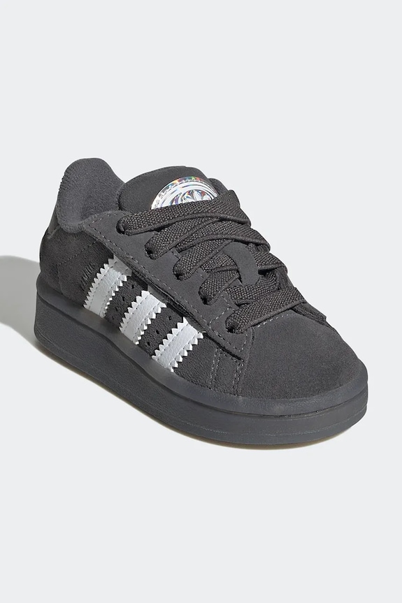 Detské semišové tenisky adidas Originals CAMPUS 00s LED LIGHTS JS1284 sivá AW25