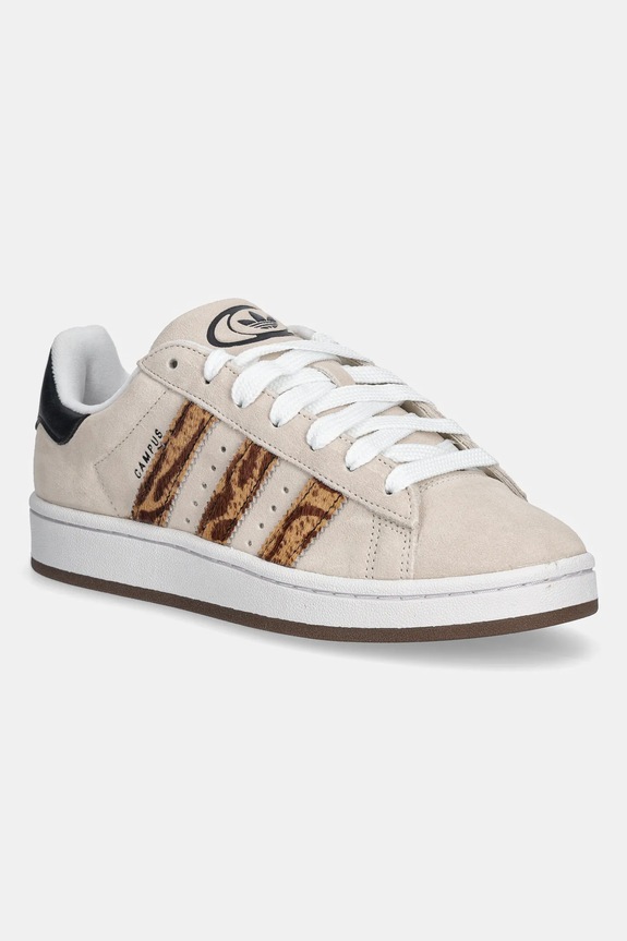 Tenisky adidas Originals CAMPUS 00s imitácia kože béžová JS3863