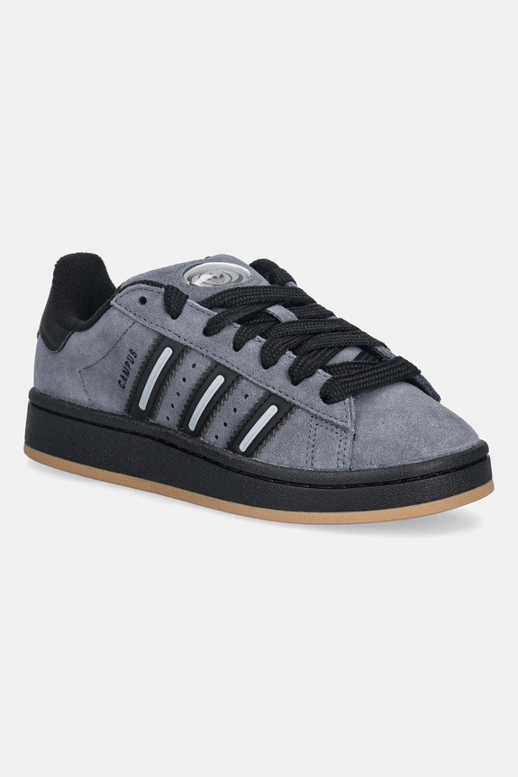 Detské tenisky adidas Originals CAMPUS 00s usňová koža sivá JP7974