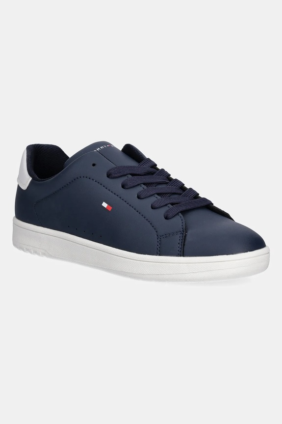 Tommy Hilfiger sneakersy dziecięce imitacja skóry licowej granatowy T3X9.34073.35.41