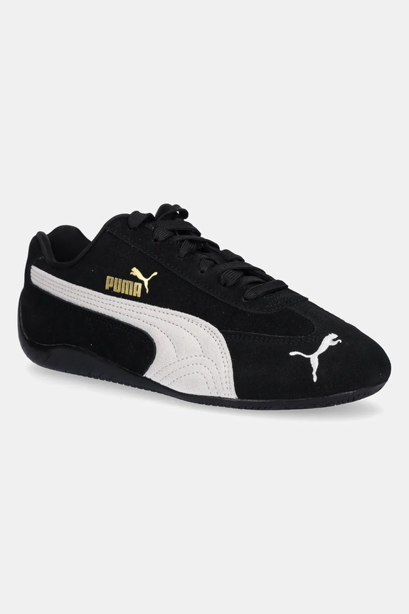 Замшевые кроссовки Puma Speedcat OG Jr шнуровка чёрный 401698