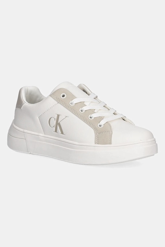 Calvin Klein Jeans sneakersy dziecięce niska biały V3X9.83166