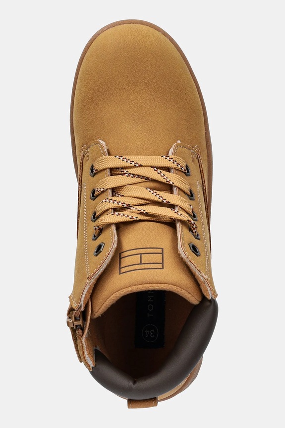 Παιδικές χειμερινές μπότες Tommy Hilfiger καφέ T1X5.34087.30.34