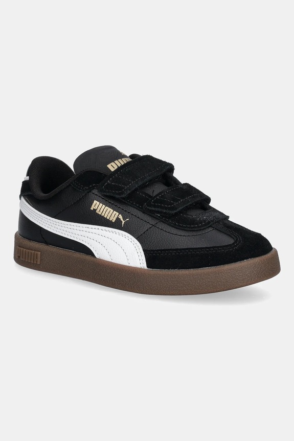 Puma Puma Club II Era V PS παιδικά sneakers δέρμα σαμουά μαύρο 402307