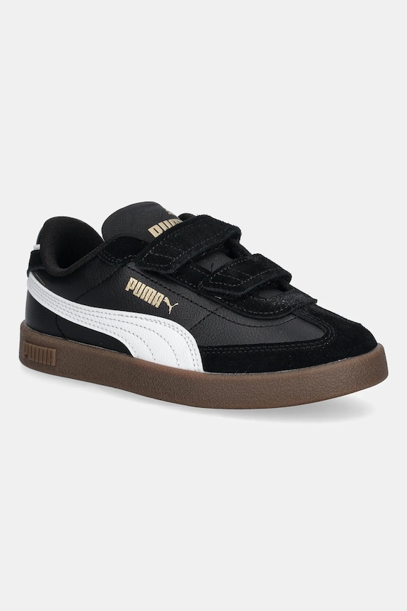 Puma Puma Club II Era V PS παιδικά sneakers δέρμα σαμουά μαύρο 402307