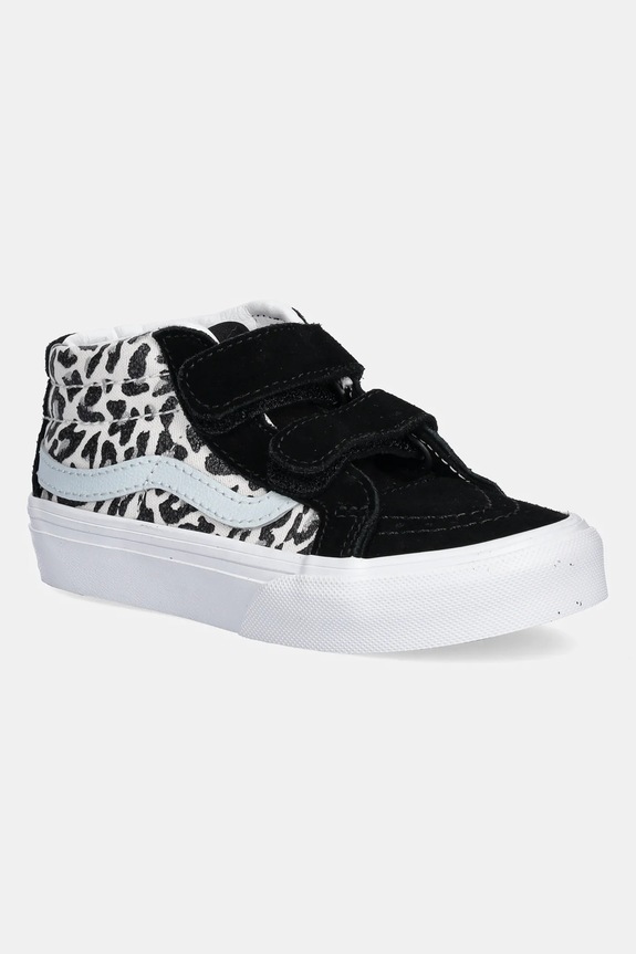 Vans trampki dziecięce Sk8-Mid Reissue V skóra zamszowa czarny VN000CZ7O331