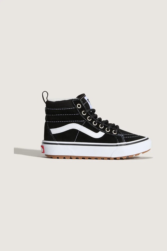 Vans παιδικά πάνινα παπούτσια MTE SK8-Hi δέρμα σαμουά μαύρο VN000D0HBZW1