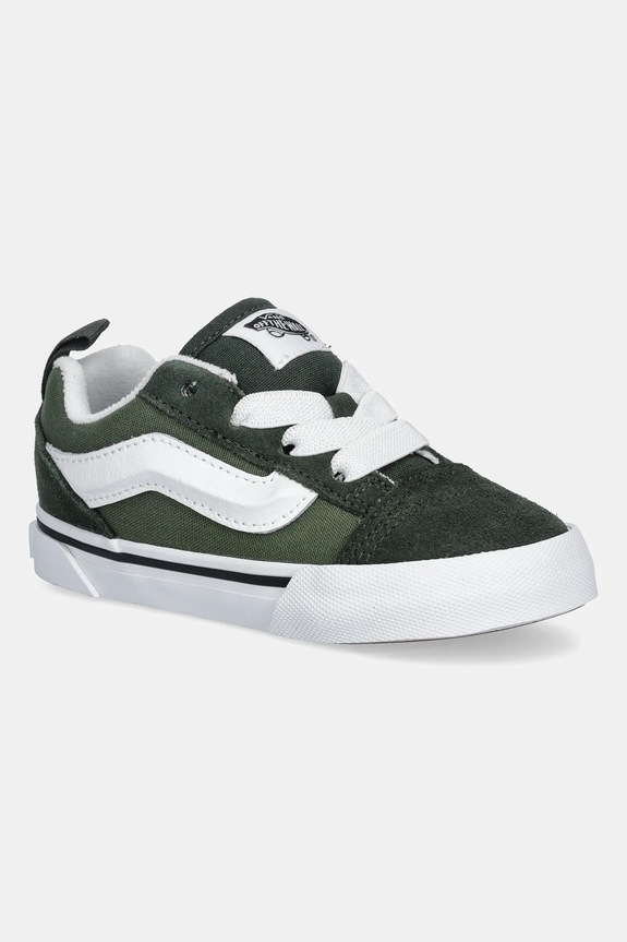 Vans tenisówki dziecięce Knu Skool Elastic Lace tekstylny zielony VN000D0KEN61
