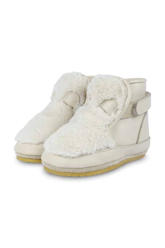 Fiú Donsje csecsemő bőrcipő Richy Booties Polar Bear 1033801 bézs