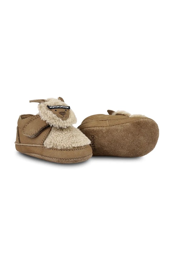 Zimné kožené topánky pre bábätká Donsje Matijn Sneakers Alpaca 1042101 hnedá AW25
