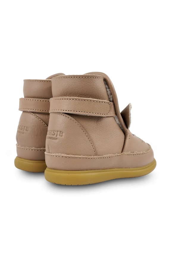 Donsje încălțăminte din piele pentru bebeluși Dubu Exclusive Shoes Mouse maro 1500509