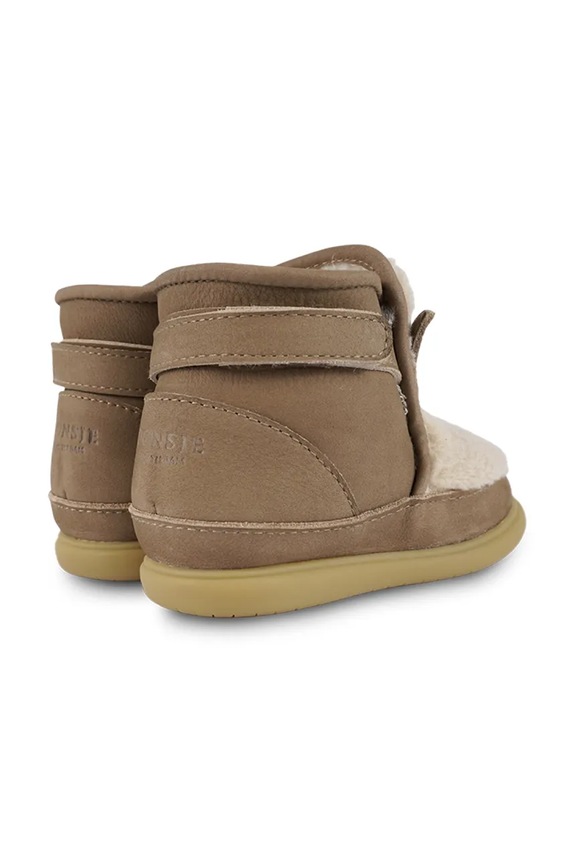 Topánky pre bábätká Donsje Roumi Shoes Alpaca 1500901 hnedá