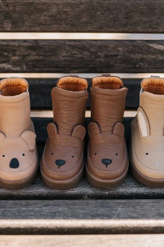 Kožené topánky pre bábätká Donsje Thudo Classic Boots Bear 1504701